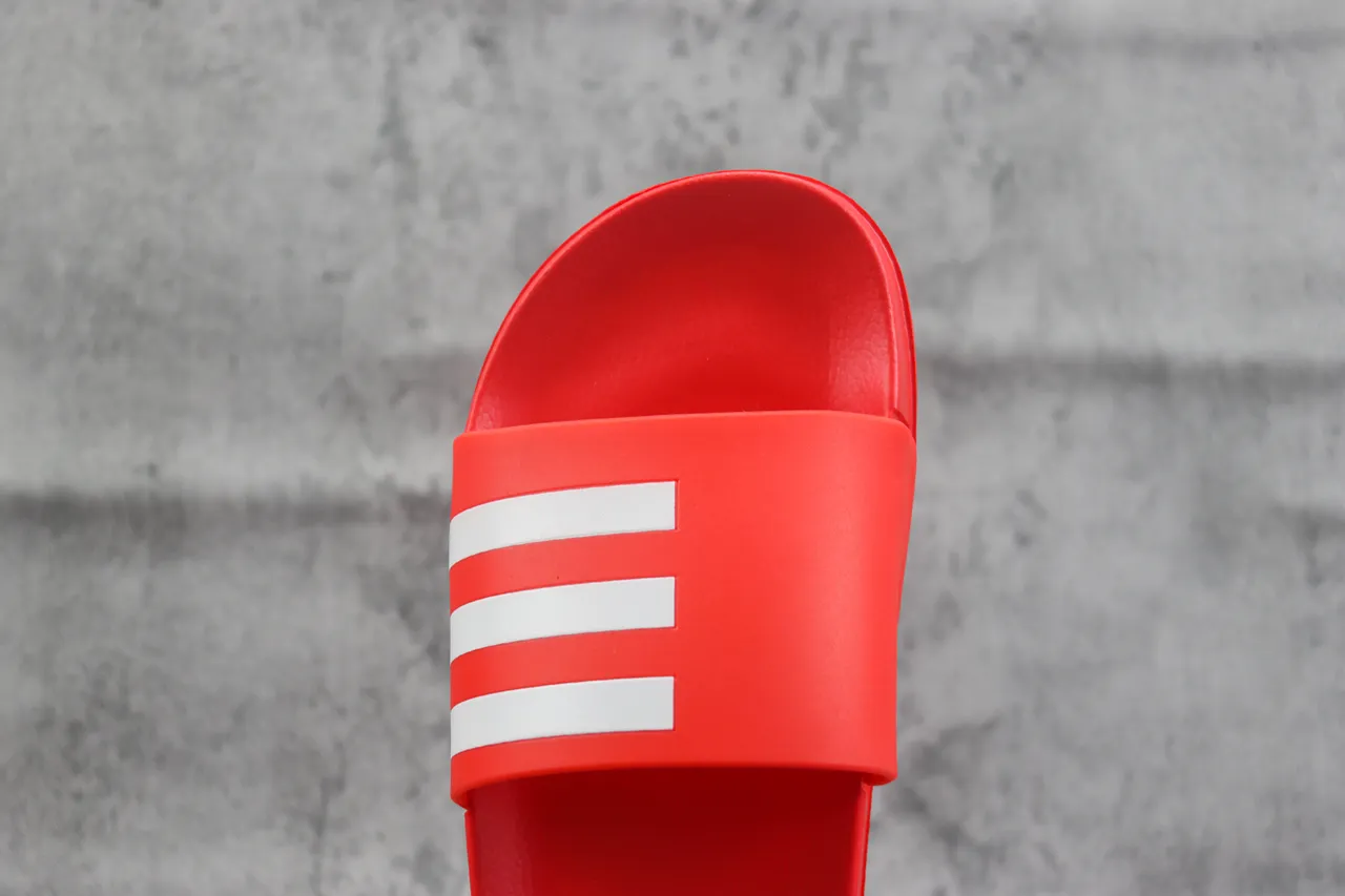 Adidas Yeezy Slide Red White Stripes Slippers 5