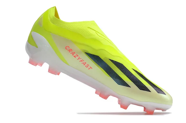 Adidas Yellow Orange Low-Cut Sock-Fit Upper Translucent Sole Firm-Ground Soccer Shoes 2