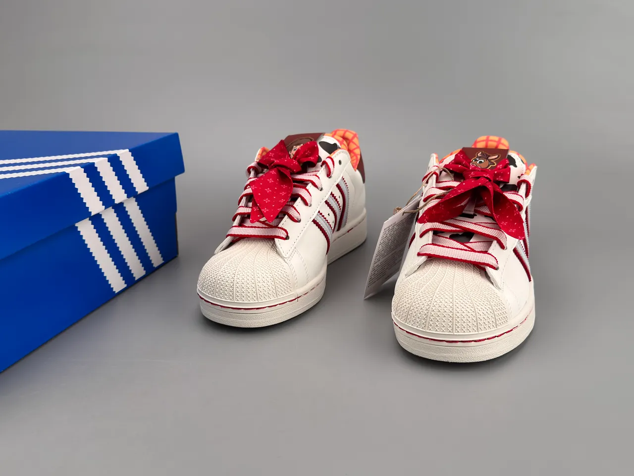 Adidas Originals Superstar White Red Brown Lifestyle Sneakers 8