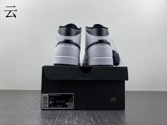 Air Jordan 1 High White Black Basketball Shoes 10
