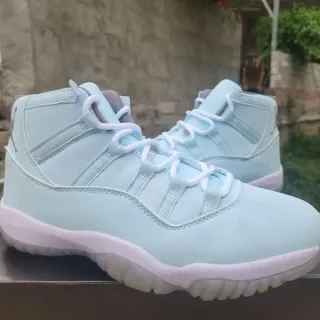 Air Jordan 11 Pale Blue High-Top Basketball Shoes