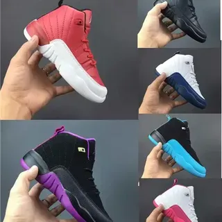 Air Jordan 12 Red and White Basketball Shoes