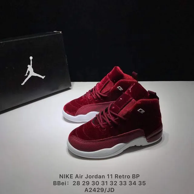 Air Jordan 12 Red and White Basketball Shoes 2