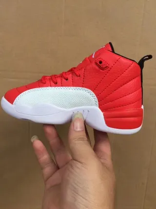Air Jordan 12 Red and White Basketball Shoes 19