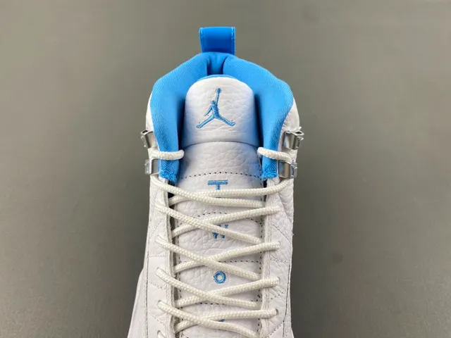 Air Jordan 12 White and Blue Basketball Shoes 6