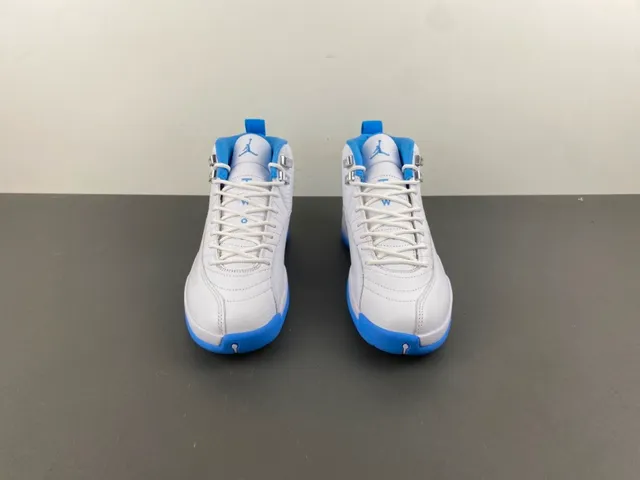Air Jordan 12 White and Blue Basketball Shoes 12