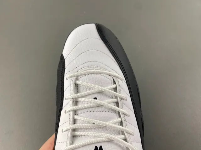 Air Jordan 12 White Black Gold Basketball Shoes 5