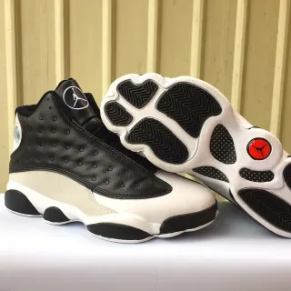 Air Jordan 13 Black Cream Elephant Print Basketball Shoes