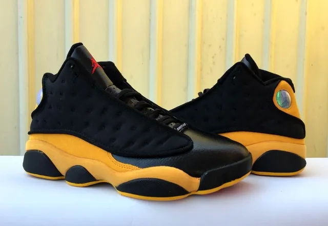 Air Jordan 13 Black Yellow Red Basketball Shoes 2