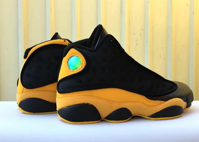 Air Jordan 13 Black Yellow Red Basketball Shoes 5