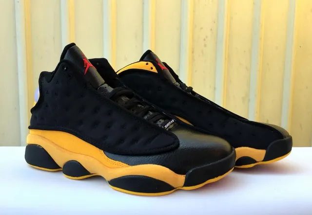 Air Jordan 13 Black Yellow Red Basketball Shoes 6