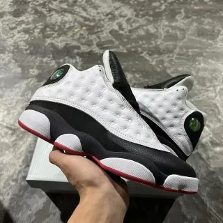 Air Jordan 13 Zapatos de Baloncesto Blanco Negro Verde Joya