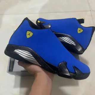 Air Jordan 14 Royal Blue Carbon Fiber Basketball Shoes