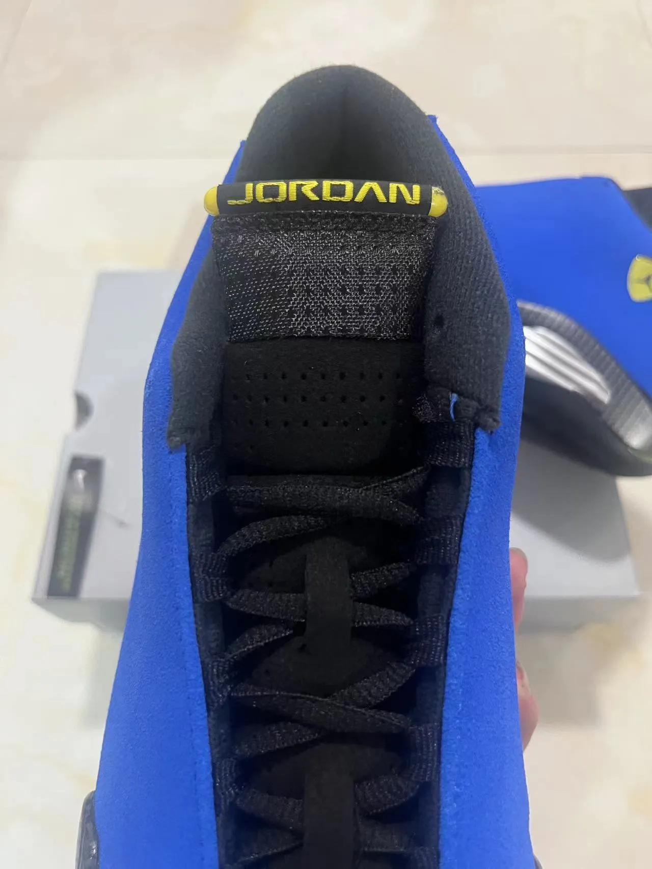 Air Jordan 14 Royal Blue Carbon Fiber Basketball Shoes 4