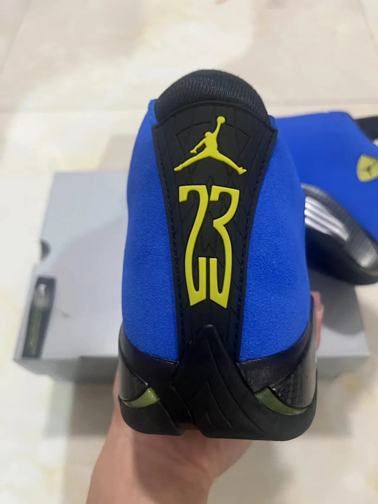 Air Jordan 14 Royal Blue Carbon Fiber Basketball Shoes 8