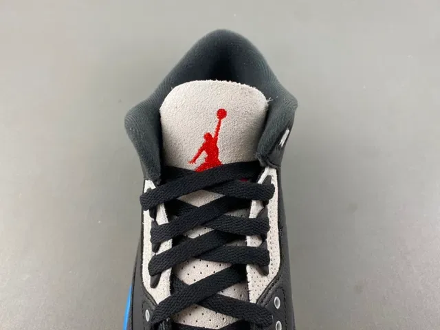 Air Jordan 3 Black Blue Cream Basketball Shoes 6