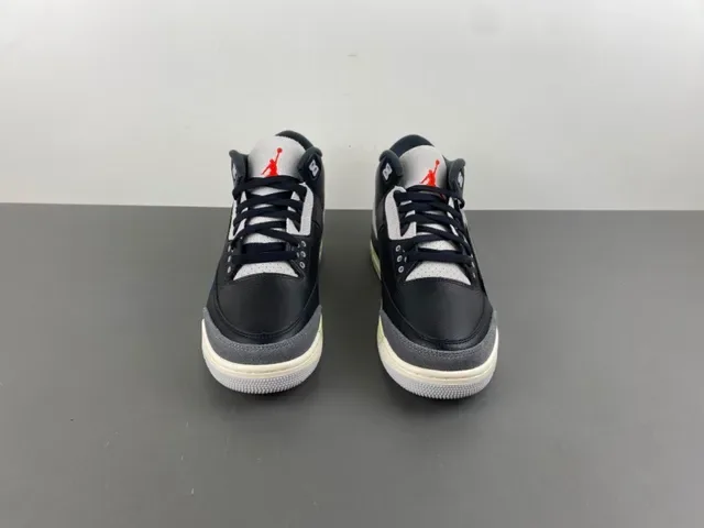 Air Jordan 3 Black Blue Cream Basketball Shoes 11