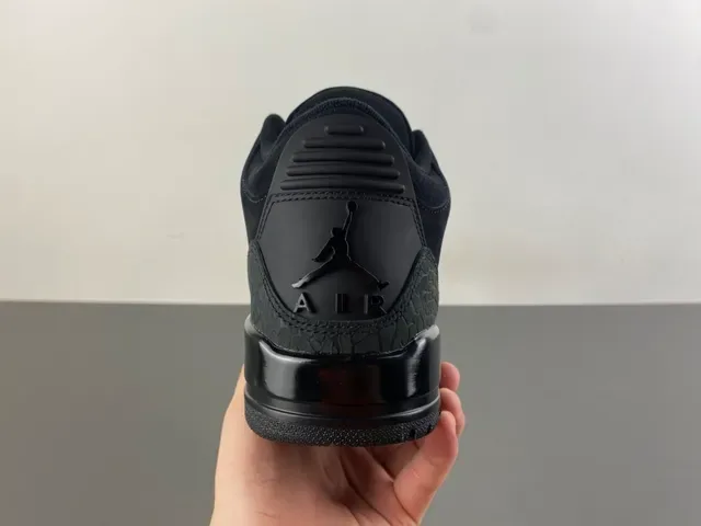 Air Jordan 3 Black Elephant Basketball Shoes 4