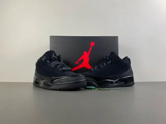 Air Jordan 3 Black Elephant Basketball Shoes 13