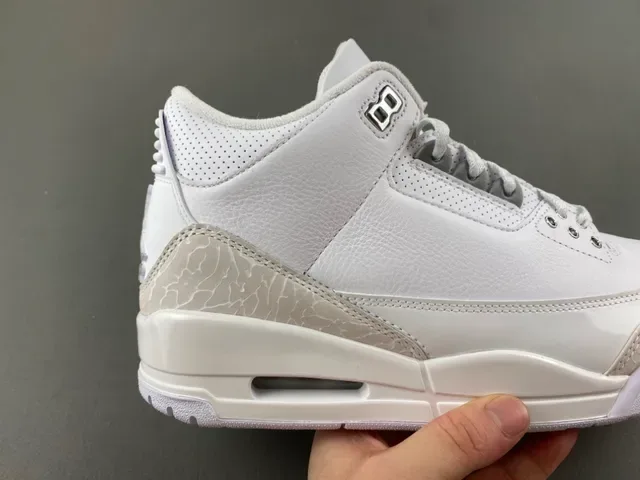 Air Jordan 3 Chaussures de Basketball Éléphant Blanc Imprimé 3