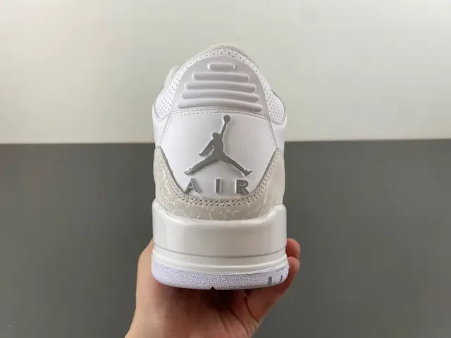 Air Jordan 3 Chaussures de Basketball Éléphant Blanc Imprimé 4