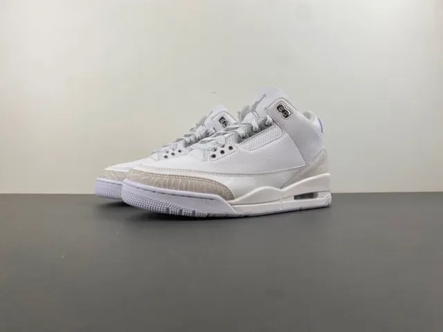 Air Jordan 3 Chaussures de Basketball Éléphant Blanc Imprimé 10