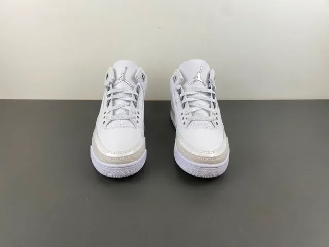 Air Jordan 3 Chaussures de Basketball Éléphant Blanc Imprimé 11