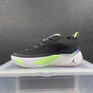 Air Jordan 37 Low Black White Neon Green Basketball Shoes