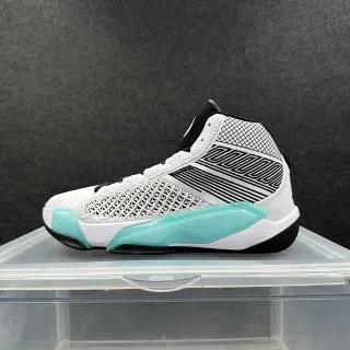 Air Jordan 38th Generation White Black Aqua Basketball Shoes