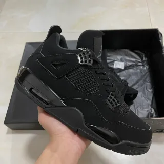 Air Jordan 4 Black Basketball Shoes