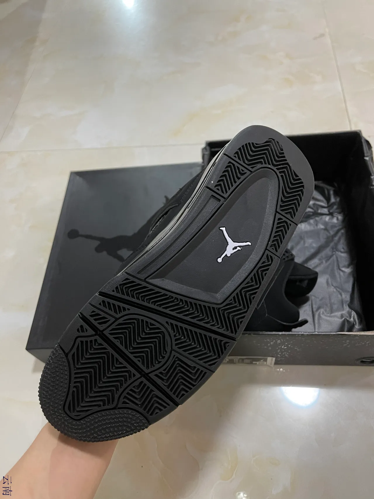 Air Jordan 4 Black Basketball Shoes 5
