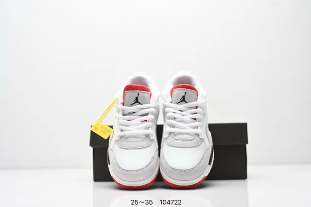 Chaussures de basketball Air Jordan 4 noir beige jaune rouge 10