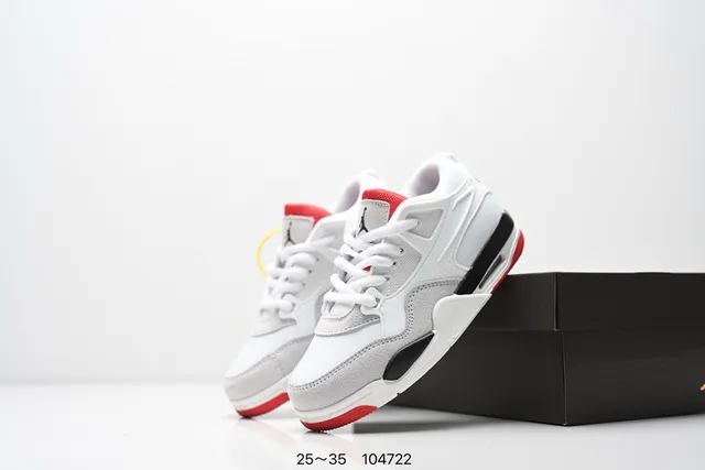 Chaussures de basketball Air Jordan 4 noir beige jaune rouge 11