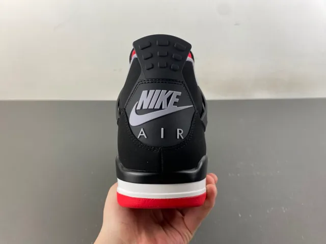 Air Jordan 4 Black Cement Red Basketball Shoes 4