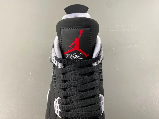 Air Jordan 4 Black Cement Red Basketball Shoes 6