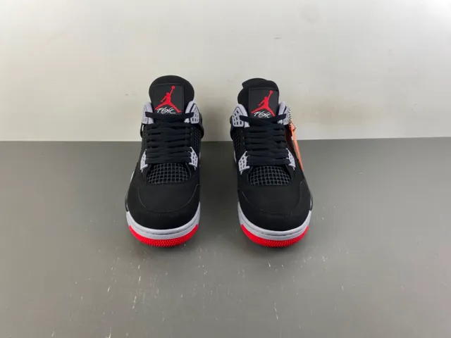 Air Jordan 4 Black Cement Red Basketball Shoes 11