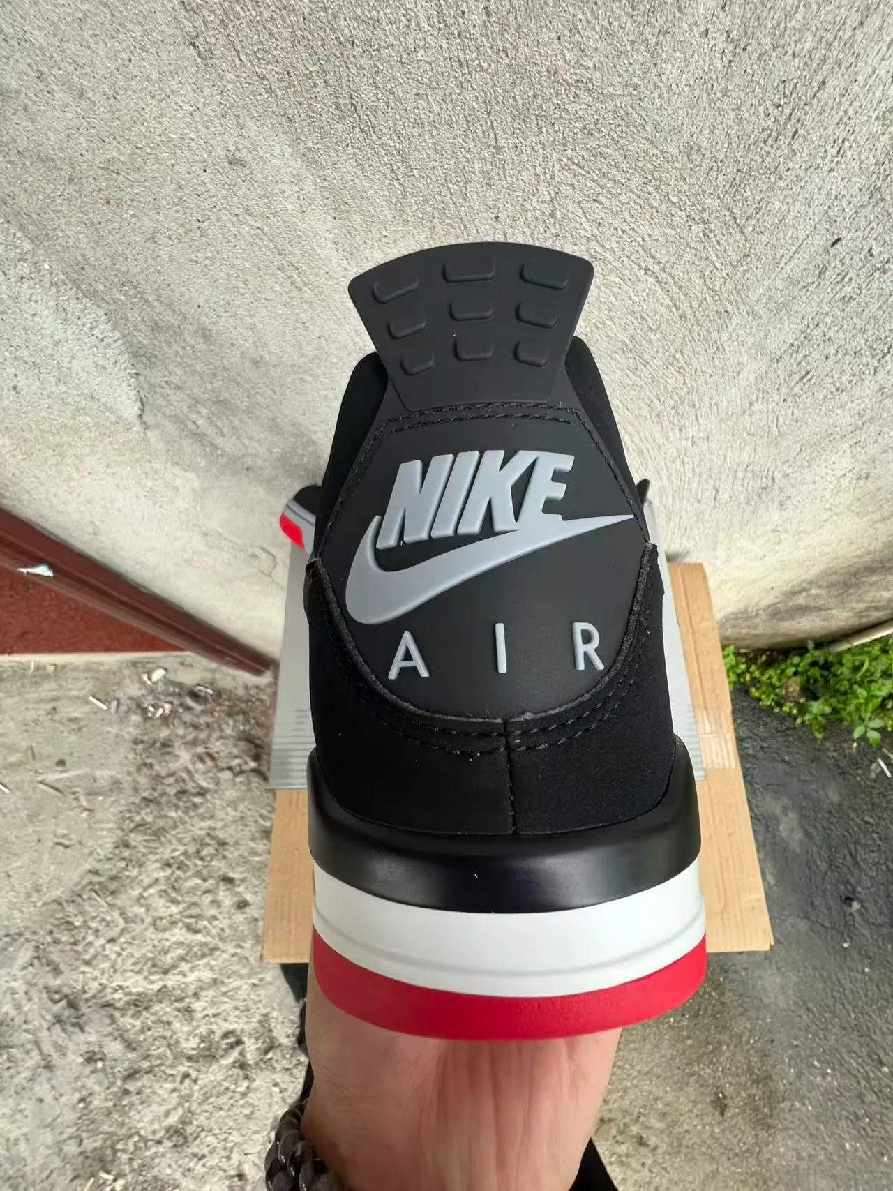 Air Jordan 4 Black Cement Red Basketball Shoes 8