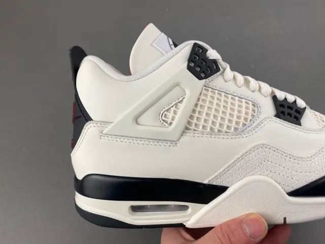 Air Jordan 4 Off-White Black Basketball Shoes 3