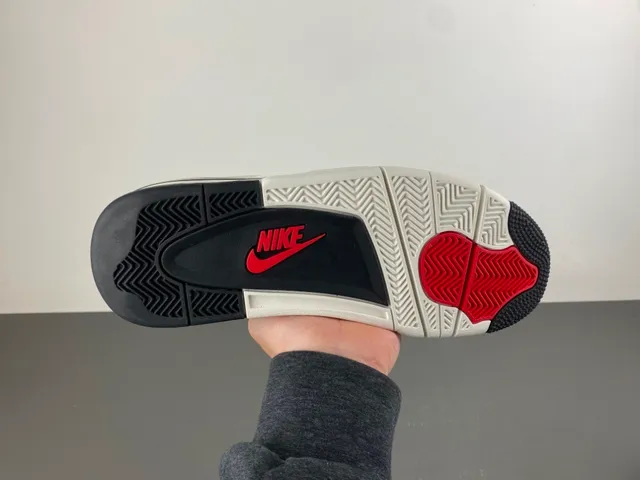 Air Jordan 4 Off-White Black Basketball Shoes 9
