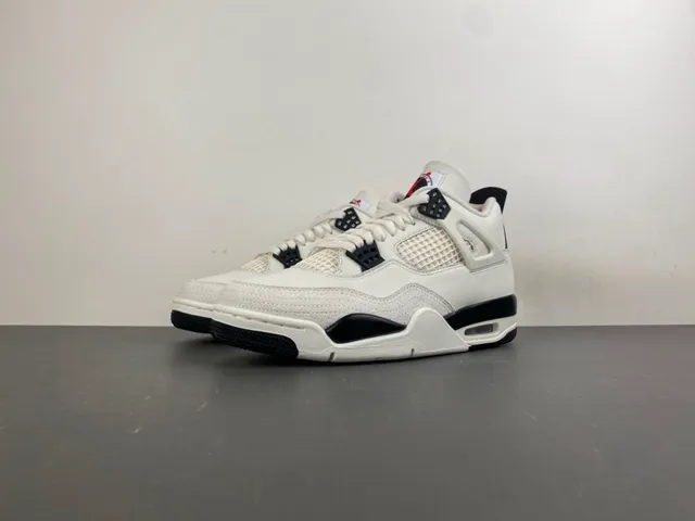 Air Jordan 4 Off-White Black Basketball Shoes 10