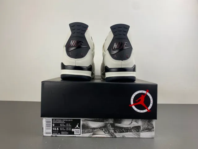 Air Jordan 4 Off-White Black Basketball Shoes 17