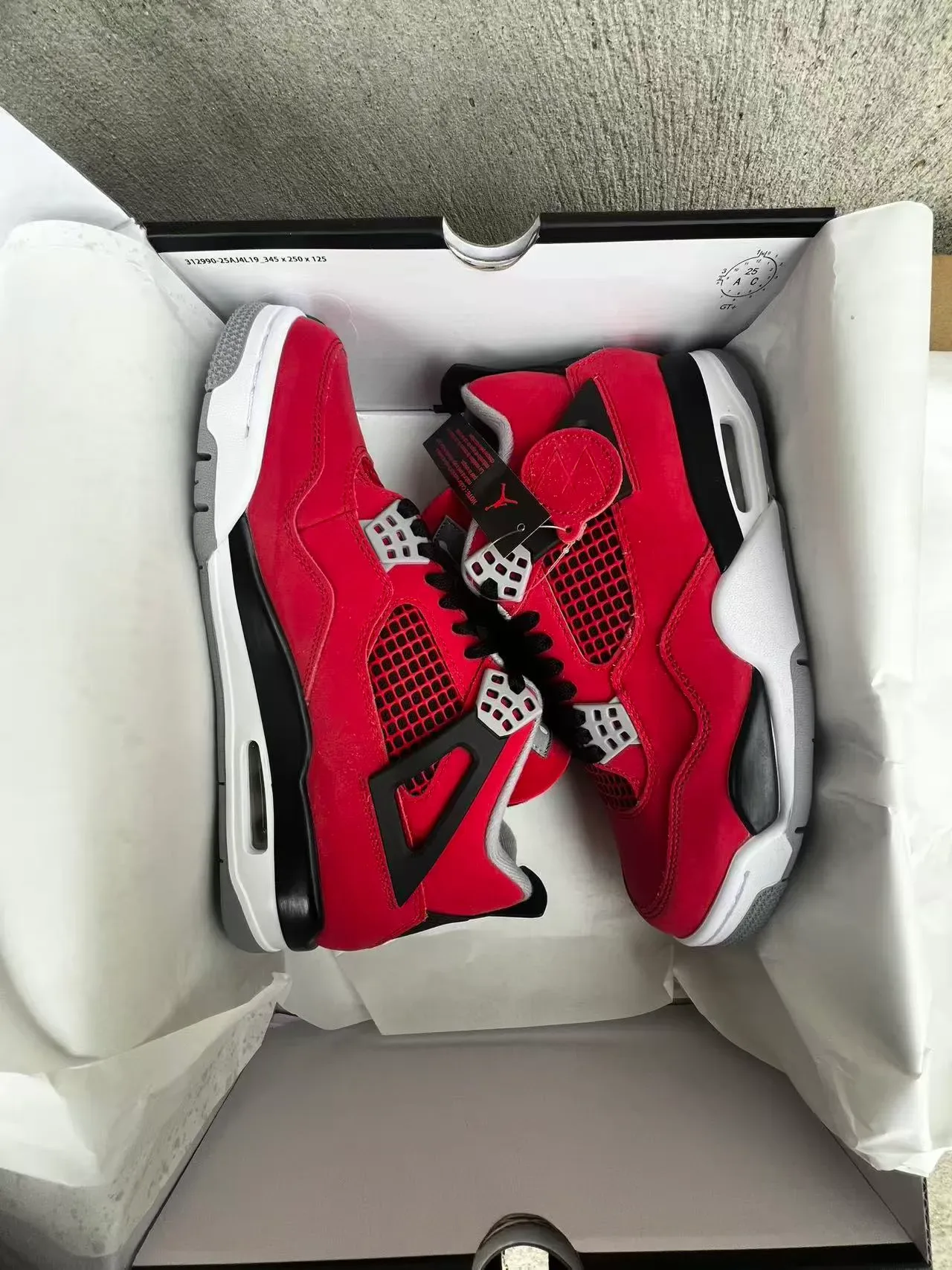 Air Jordan 4 Tênis de Basquete Vermelho Preto Branco 9
