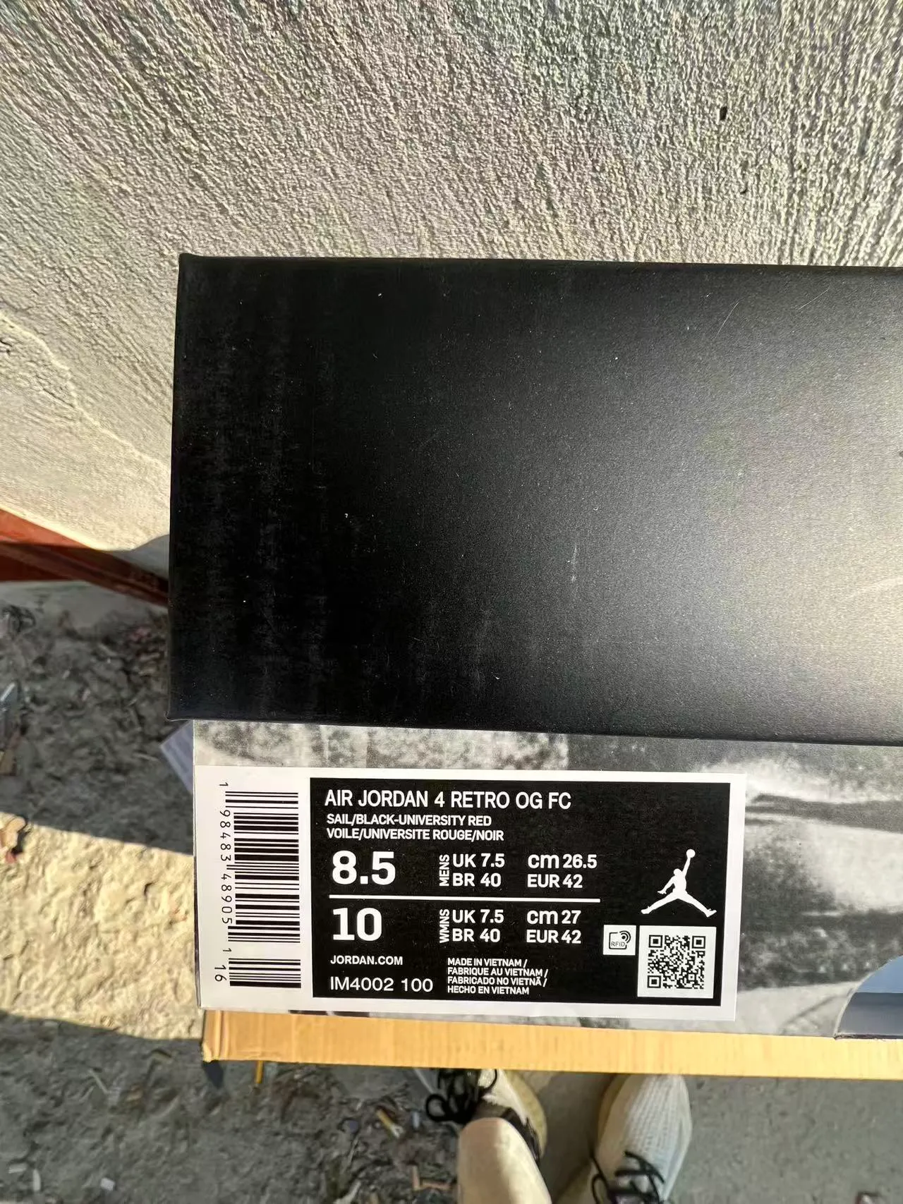 Air Jordan 4 White Black Basketball Shoes 10