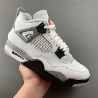 Air Jordan 4 白灰黑篮球鞋