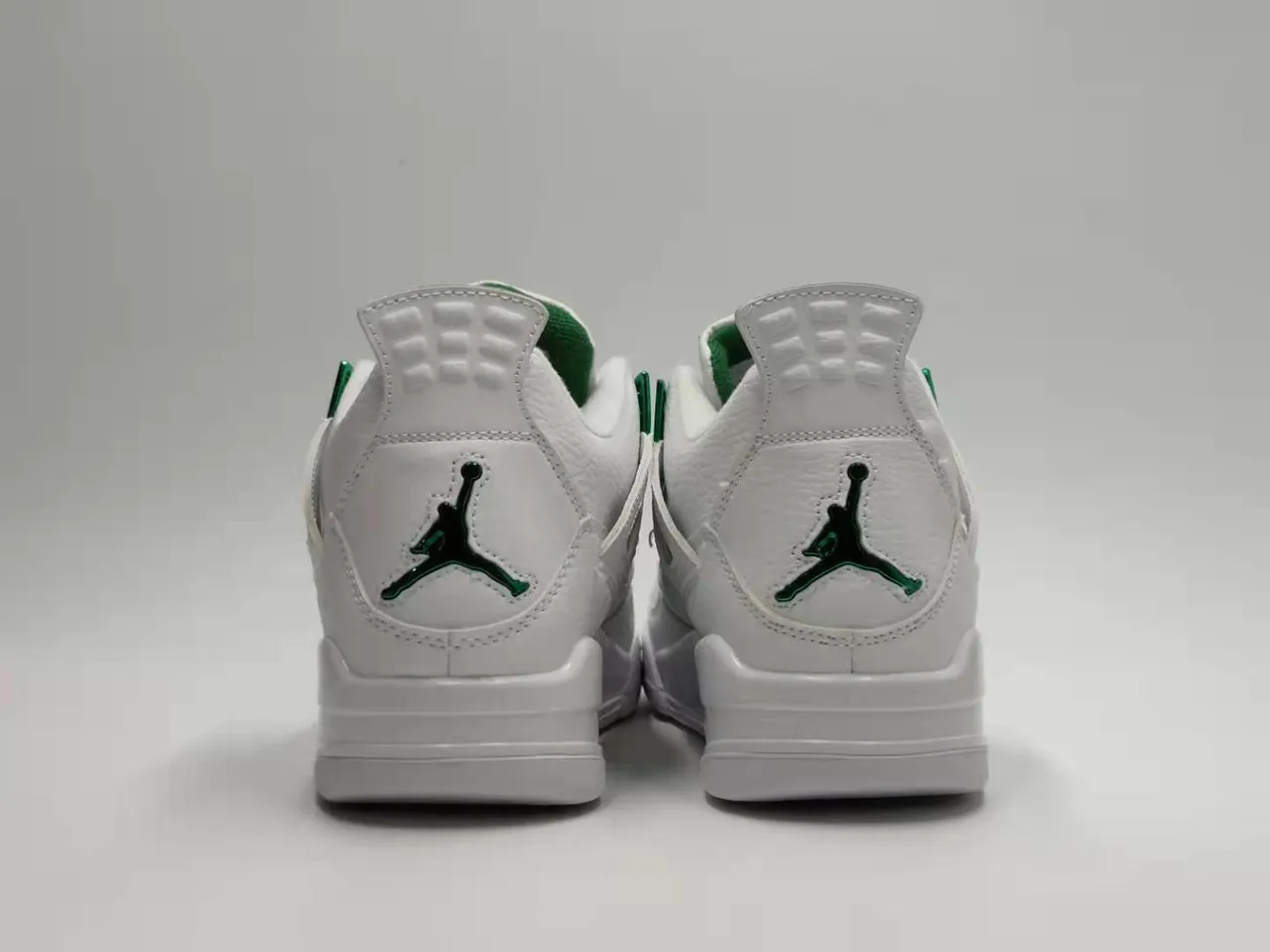 Air Jordan 4 White Green Basketball Shoes 2