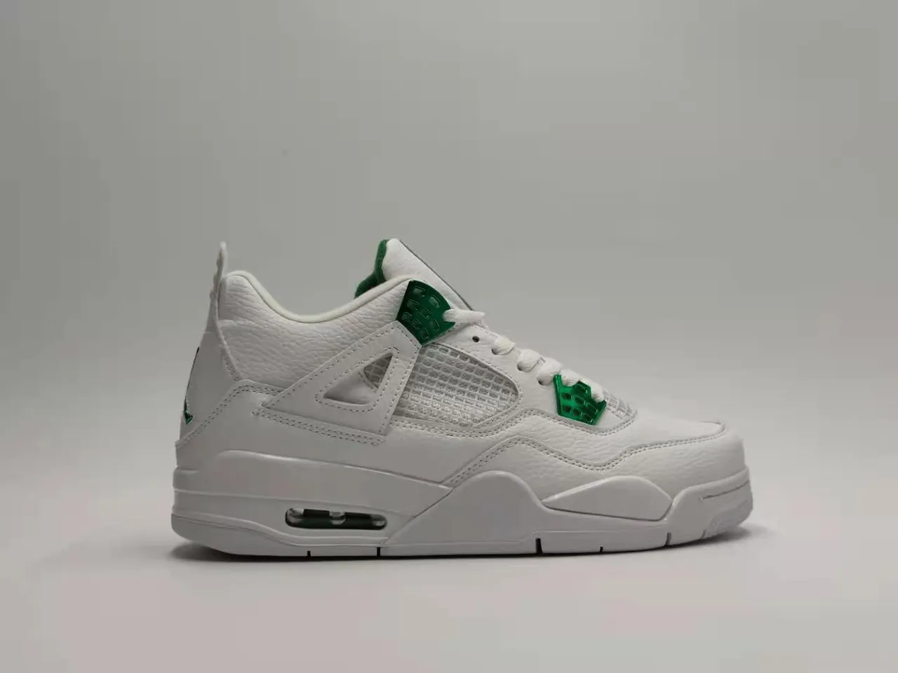 Air Jordan 4 White Green Basketball Shoes 6