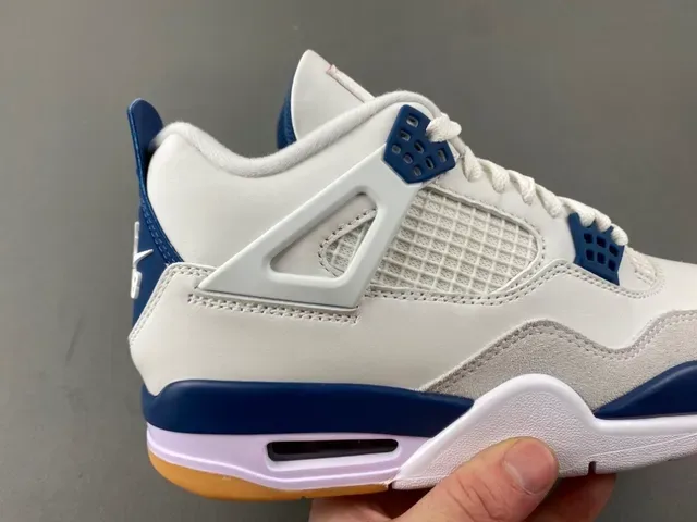 Air Jordan 4 White Navy Gum Chaussures de Basketball 3
