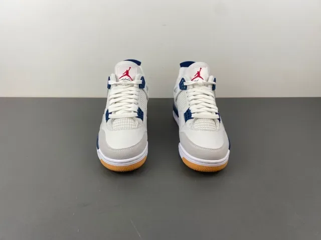 Air Jordan 4 White Navy Gum Chaussures de Basketball 11