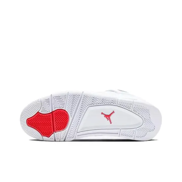 Air Jordan 4 White Red Basketball Shoes 2