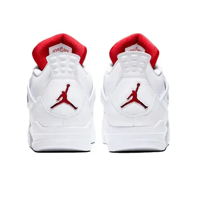 Air Jordan 4 White Red Basketball Shoes 3